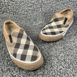 Burberry Nova Check Plaid Slip on Sneakers Shoes Size EU 37 Designer 6.5